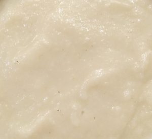 Textura de vichyssoise. Ni sopa ni crema.Vichyssoise de invierno calentita.