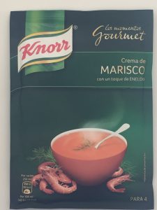 Crema de marisco marca Knorr.